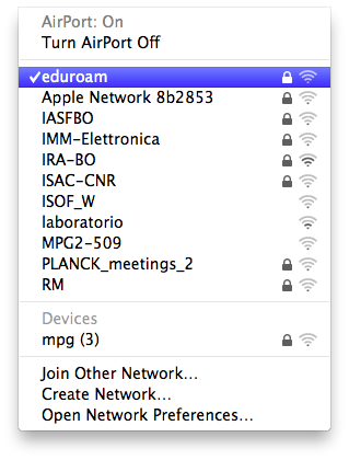 SSID eduroam